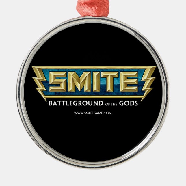 SMITE Logo Battleground of the Gods Metal Tree Decoration (Front)