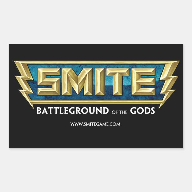 SMITE Logo Battleground of the Gods Rectangular Sticker (Front)