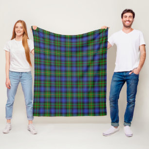 Smith Clan Scottish Tartan Plaid Pattern Fleece Blanket