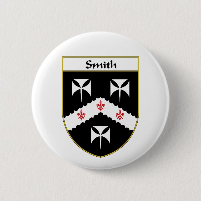 Smith Coat of Arms/Family Crest 6 Cm Round Badge (Front)