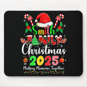Smith Family Christmas 2025 Matching Santa Hat Xma Mouse Pad