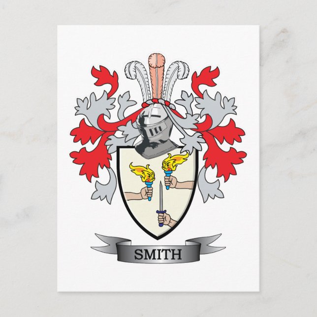 Smith-Ireland-Coat-of-Arms Postcard (Front)