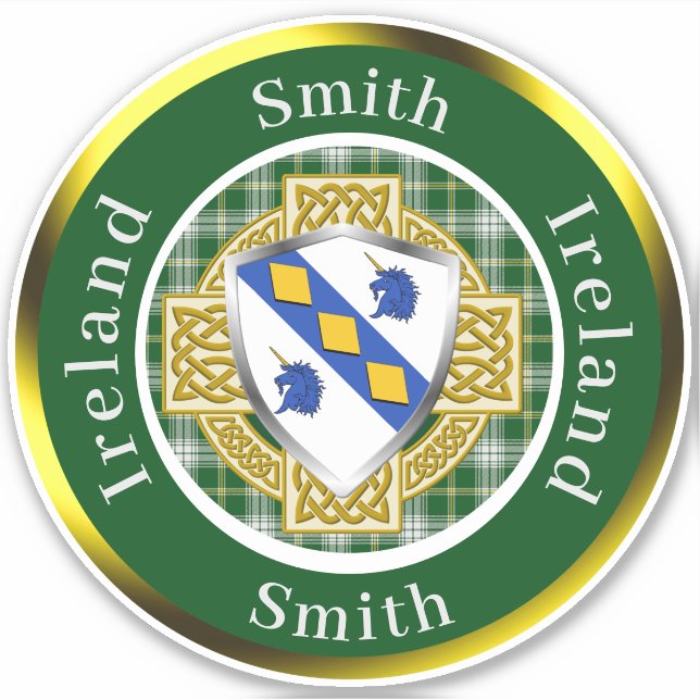 Smith Irish Shield/Celtic Cross Personalised (Front)