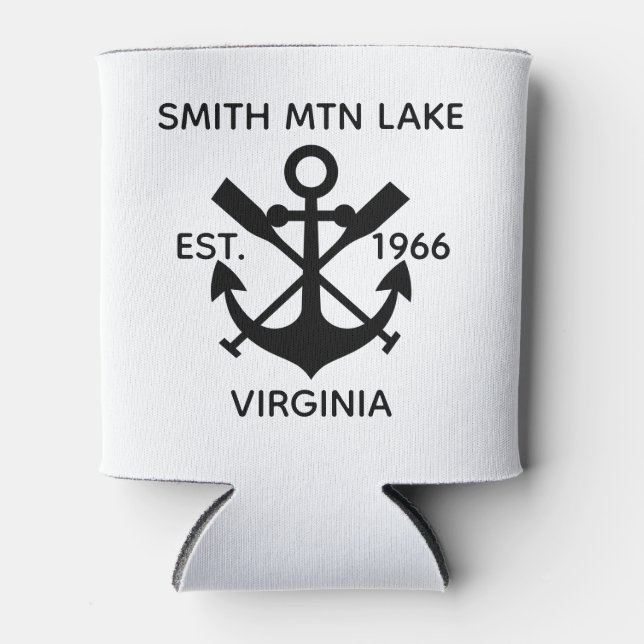 Smith Mountain Lake Can and Can Coolers Neoprene V (Front)