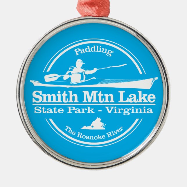 Smith Mountain Lake (SK) Metal Tree Decoration (Front)