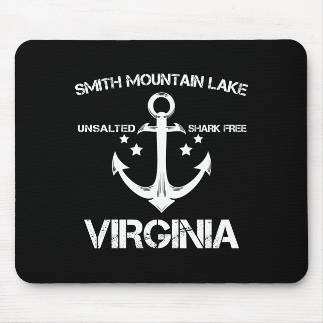 Smith mountain lake virginia funny fishing camping mouse pad (Front)