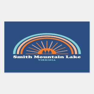 Smith Mountain Lake Virginia Rainbow Rectangular Sticker