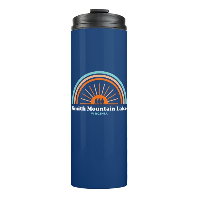 Smith Mountain Lake Virginia Rainbow Thermal Tumbler (Front)