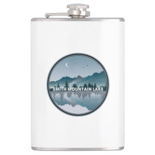 Smith Mountain Lake Virginia Reflection Hip Flask