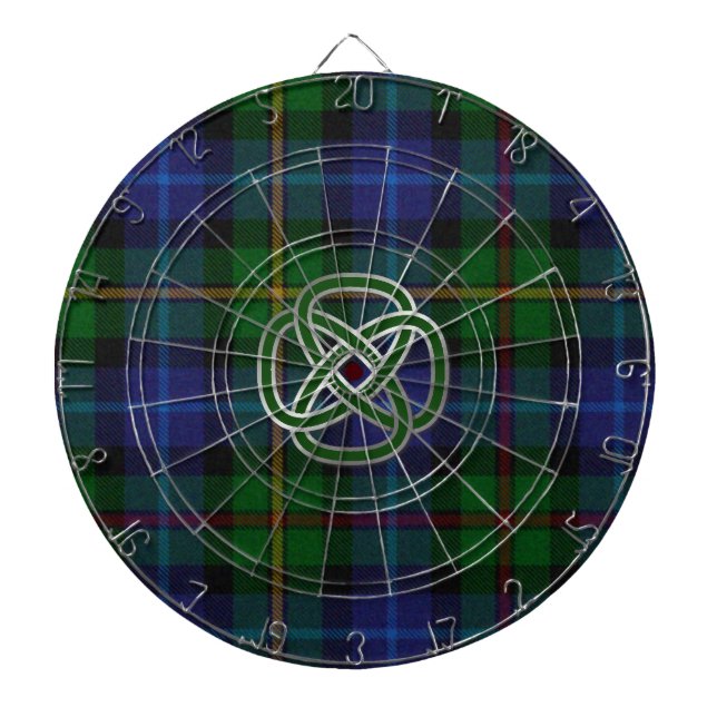Smith Plaid with Celtic Knot Dart Board (Front)
