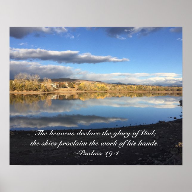 Smith Reservoir Reflects the Glory of God Poster (Front)
