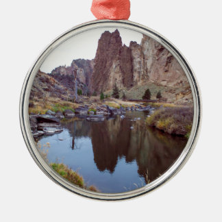 Smith Rock Bend Oregon Metal Tree Decoration