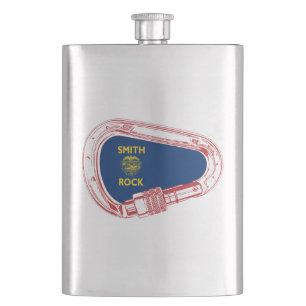 Smith Rock Climbing Carabiner Hip Flask