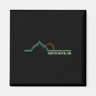 Smith Rock Oregon Retro Mountain Climbing Summer  Magnet