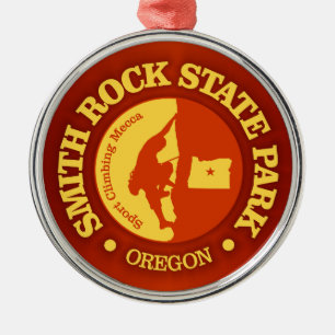 Smith Rock SP (CLB) Metal Tree Decoration
