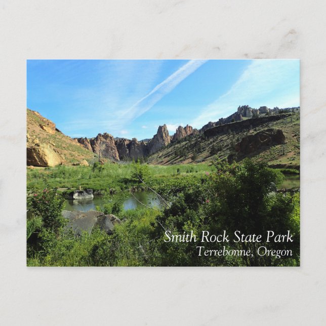 Smith Rock State Park, Oregon Postcard (Front)