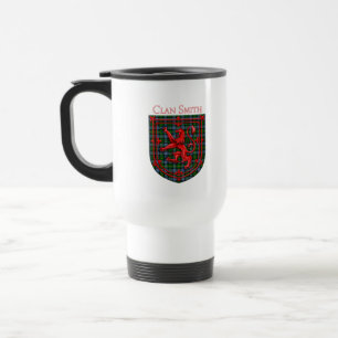 Smith Tartan Scottish Plaid Lion Rampant Travel Mug