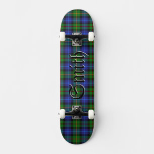 Smith Tartan Scottish Plaid Pattern Skateboard