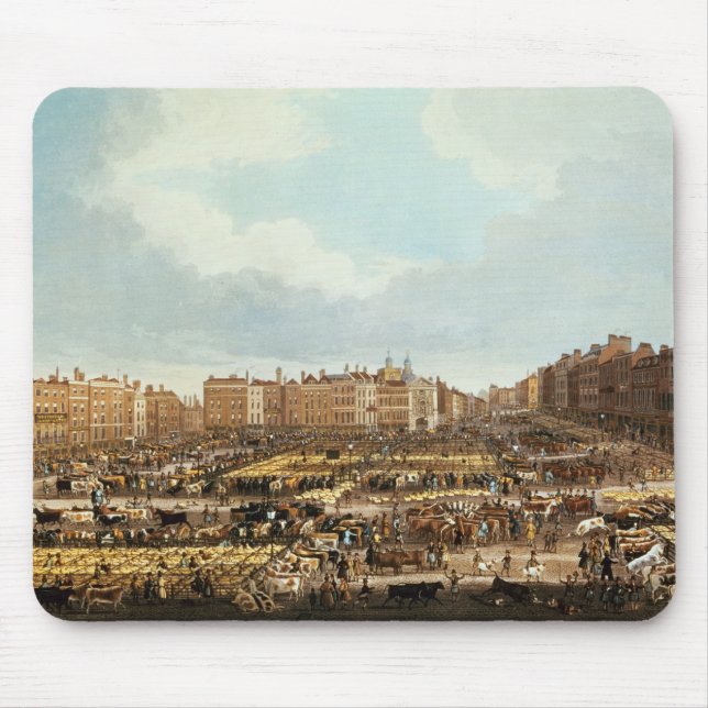 Smithfield Market, engraved by R.G. Reeve Mouse Pad (Front)