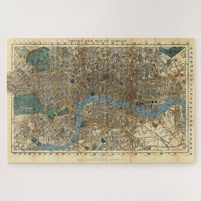 Smith's new map of London 1860 Jigsaw Puzzle (Horizontal)