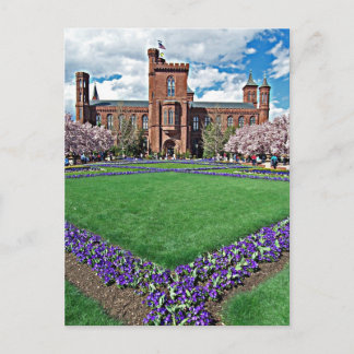 Smithsonian Castle and Haupt Garden Postcard