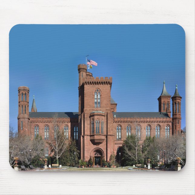 Smithsonian Castle in Washington, D.C. Mouse Pad (Front)
