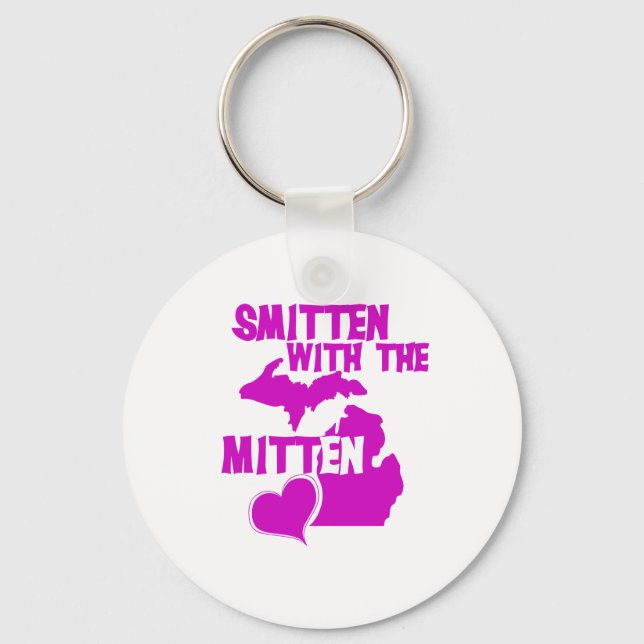 Smitten with the Mitten Key Ring (Front)