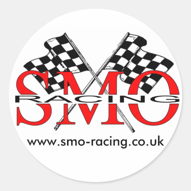SMO Racing Classic Round Sticker (Front)