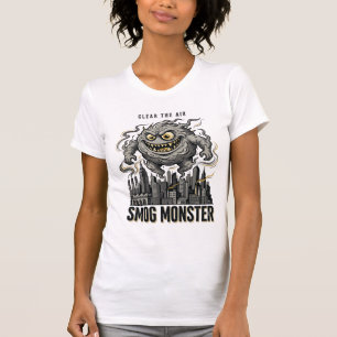 Smog Monster Shirt Vintage Engraving Eco Warning A