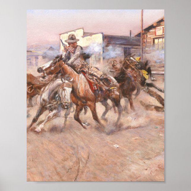 Smoke .45, 1908 Charles Marion Russell Poster (Front)