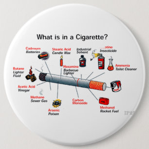 smoke 6 cm round badge