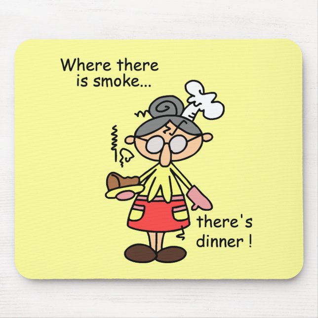 Smoke and Dinner T-shirts and Gifts Mouse Pad (Front)