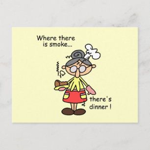 Smoke and Dinner T-shirts and Gifts Postcard