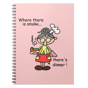 Smoke and Dinner T-shirts and Gifts Spiral Notebook