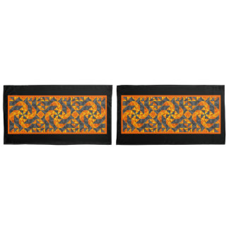 Smoke and Fire Quilt-design King Size Pillowcase