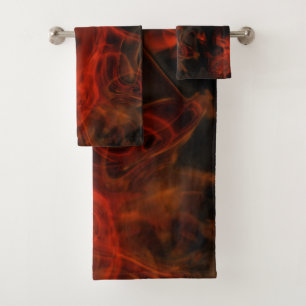 Smoke and Flames Bath Towel Set