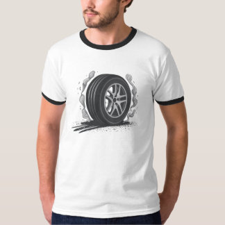 Smoke and Speed - Tire in Action T-Shirt