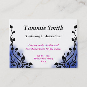 smoke blue business card