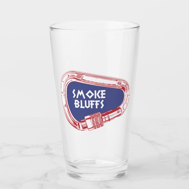 Smoke Bluffs Climbing Carabiner Glass (Front)