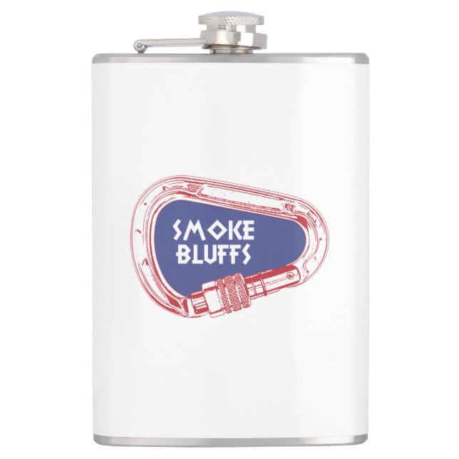 Smoke Bluffs Climbing Carabiner Hip Flask (Front)