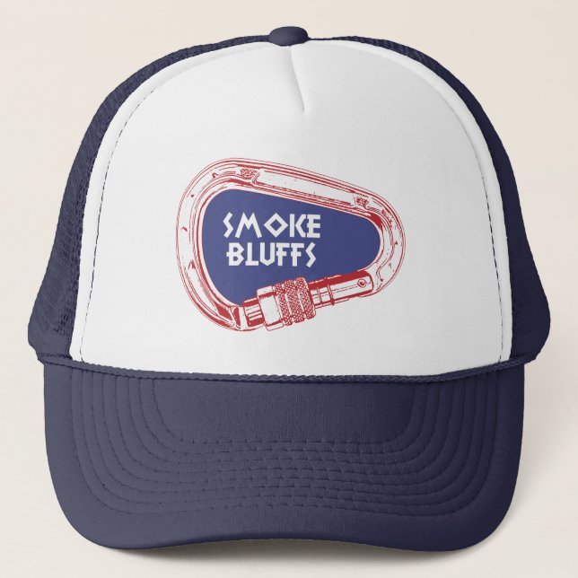 Smoke Bluffs Climbing Carabiner Trucker Hat (Front)