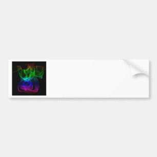 Smoke colour bumper sticker