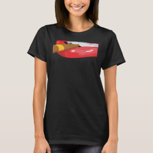 Smoke Cuban Cigar Lit Lips Smoking Graphic Art T-Shirt