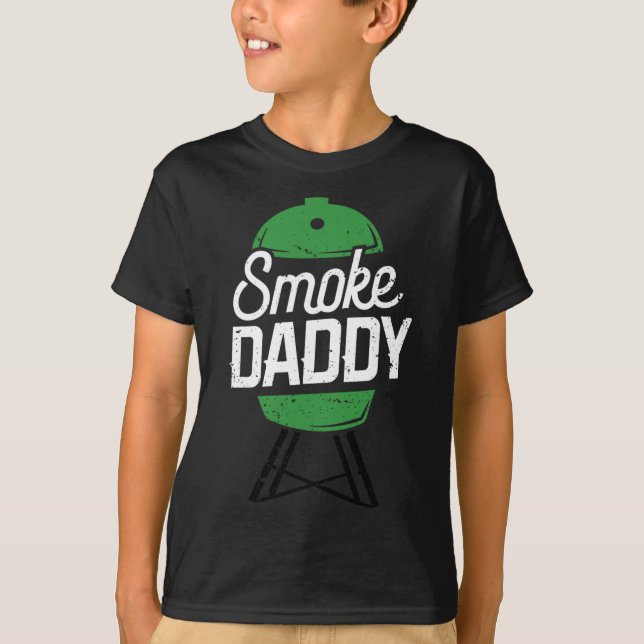 Smoke Daddy Green Egg Pitmaster Dad Bbq Grill  T-Shirt (Front)
