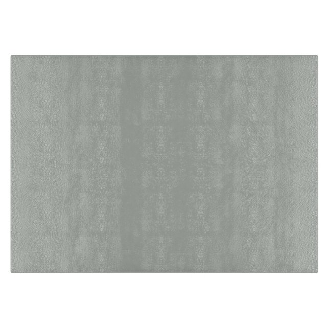 Smoke Grey Personalised Grey Silver Background Cutting Board (Front)