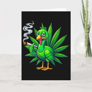 Smoke Joint Turkey Funny Thanksgiving Tee 1  Card