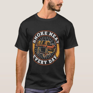 Smoke Meat Every Day Grilling Grill Rbecue Bbq  T-Shirt