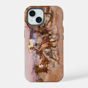 Smoke of a. 45, 1908 by Charles Marion Russell iPhone 15 Case