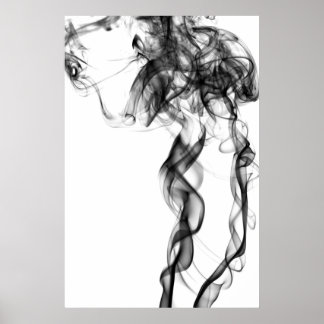 Smoke Photography - Black Poster