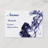 Smoke Photography - Blue Business Card
